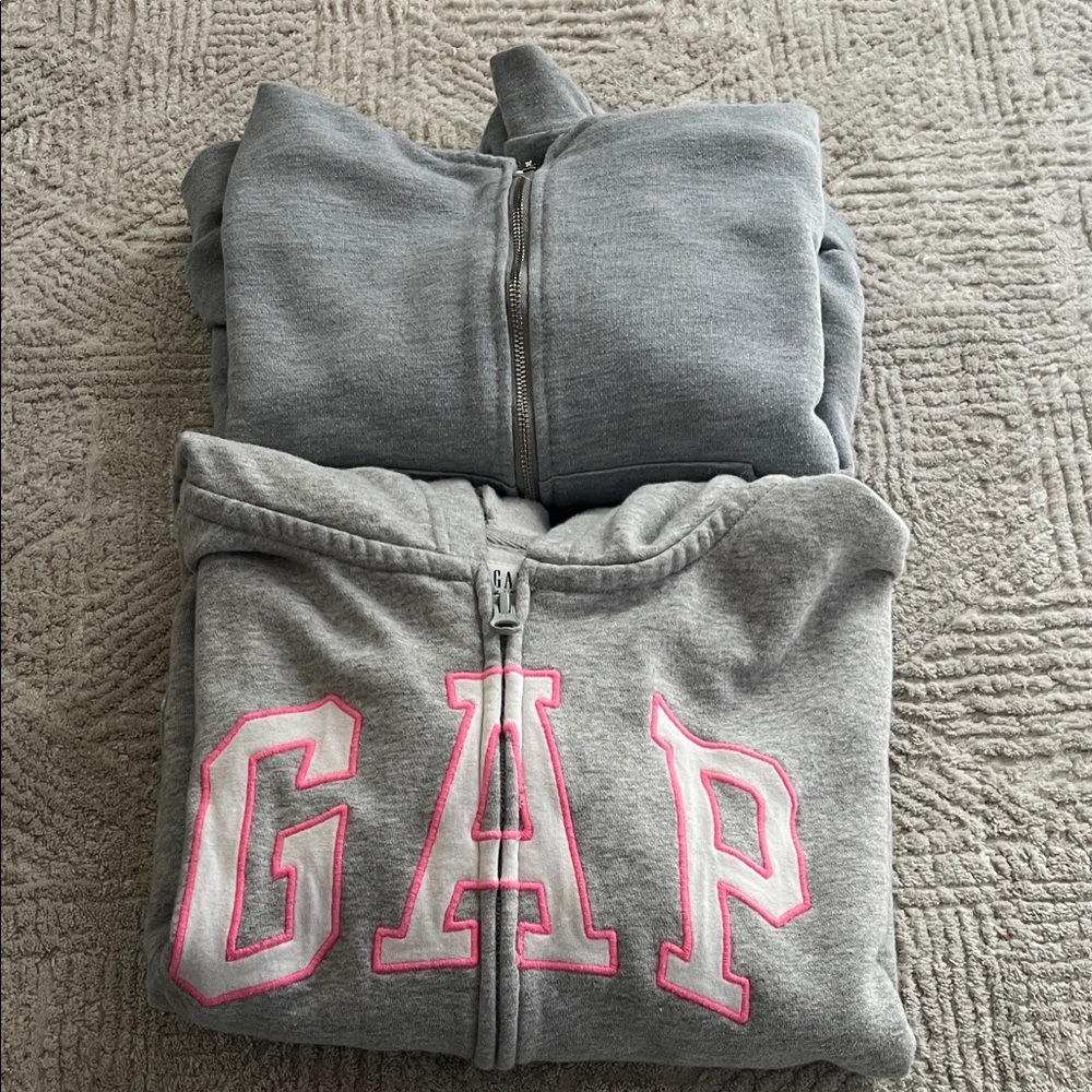 Pair of Girl’s Zip Up Sweaters